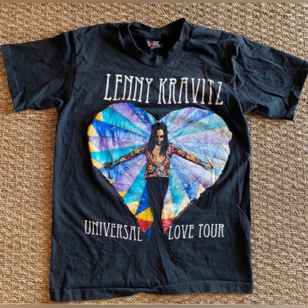Lenny Kravitz Universal Love Tour Authentic Giant Tag Tee Authentic Vintage